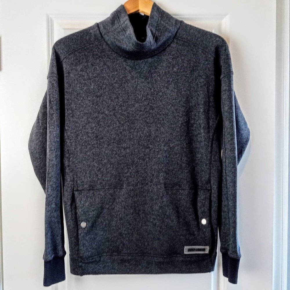 Under Armour Coldgear Grey Black Knit Cuff Sweater